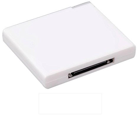 Desconocido Bluetooth A2DP Música Audio 30 Pin Receptor Adaptador para iPod iPhone iPad Altavoz Audio Receptor de música – Blanco