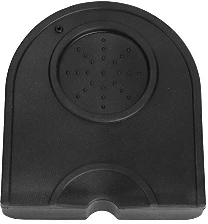 Coffee Tamping Mat, Silicone Coffee Tamper Holder Multi-Function Corner Pad Holder Thicken Anti-Skid Wear Resistance Small Coffee Grind Silicone Mat Pad 12.5×14cm/4.92×5.51inch (Black)