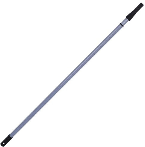 KOTARBAU® Teleskopstiel Teleskopstange mit Aufnahme aus Stahl und Kunststoff für Malerwalzen Silber 1m - 2m