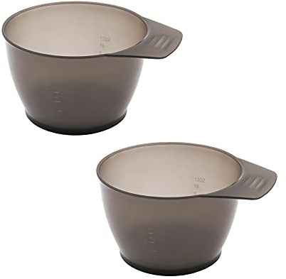 UUYYEO 4 Pcs Hair Color Mixing Bowls Plastic Color Mixing Tint Bowls Hair Dye Bowl Hair Color Dyeing DIY Oil Treatments Tools