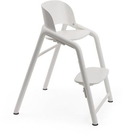 Bugaboo Giraffe Sedia evolutiva in Legno, Seggiolone Regolabile in 1 Secondo, Sicura e Resistente, Utilizzabile dalla Nascita in Combinazione con il Set Neonato (Venduto Separatamente), Bianco