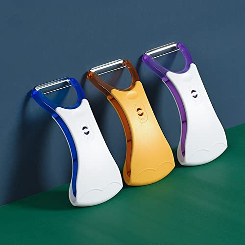 Anoudon 3 peladores de tomates y kiwi, peladores giratorios de 360 grados, hoja de péndulo inoxidable, doble filo, borde dentado, apto para lavavajillas