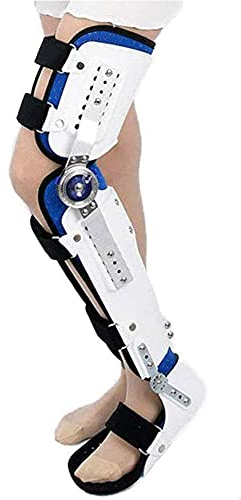 Aufklappbare Knie-Fuß-Stützbandage, verstellbare Kniebandage nach der Operation, Wegfahrsperre, Knie-Knöchel-Fuß-Orthesen-Rehabilitationsausrüstung, Feste Bandage
