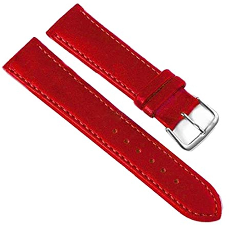 LEBINA Leder Uhrenarmband 10mm/12mm/14mm/16mm/18mm/20mm/22mm/24mm Herren Damen Verstellbares Uhrenarmband