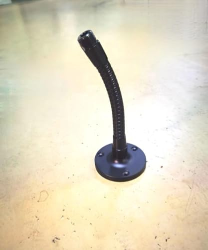 Microphone Podium Mount with 6Mic Gooseneck Arm,Podium Microphone Holder, Mic Stand Desk with Flexible Arm, 5/8 Male,Ideal for Various Mounting Devices&Black