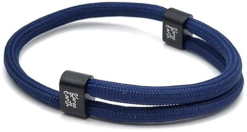 KAROO EARTH JEWELLERY Unisex Adjustable Rope Bracelet - Durable Waterproof Surfer Fashion Bracelet for Men - Handmade Nautical Bracelets - Adjustable Beach Bracelet - Bracelets for men and Women