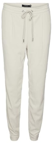 VERO MODA VMNORA MW Tapered Corduroy Pants, Betulla, (S) W x 30L