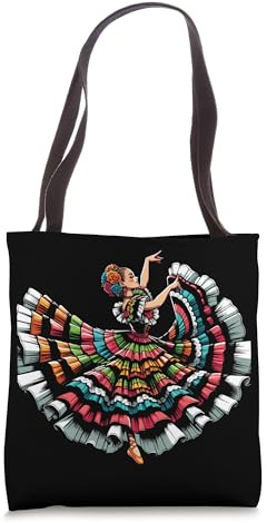 Ballet Folklorico Dancer Mexico Traditional Mexican Dance Tote Bag