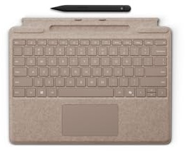 Microsoft Surface Pro Keyboard with Surface Slim Pen | Sand | QWERTZ | Compatible with Surface Pro Copilot+ PC (11th Edition), Surface Pro 9 & Surface Pro 8