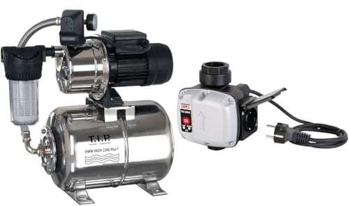 T.I.P. Hauswasserwerk Edelstahl mit Vorfilter & Trockenlaufschutz