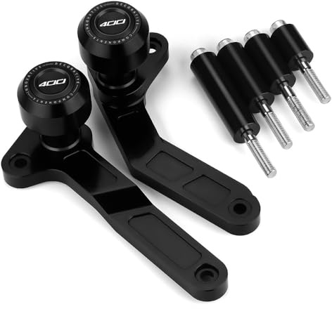 Modeer Sturzpads Kompatibel mit Ka.wasaki NINJA 400 ninja400 2018~2024 Motorrad rahmen Slider Antikollisions-Fallschutz Crashpad ninja 400 Zubehör (Schwarz)