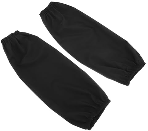 Gatuida Fundas para Brazos de Cocina Impermeables, Negras, Pu, 2 Piezas | Manguitos Impermeables, Elasticidad Ajustada, Fáciles de Limpiar, para Tareas Domésticas