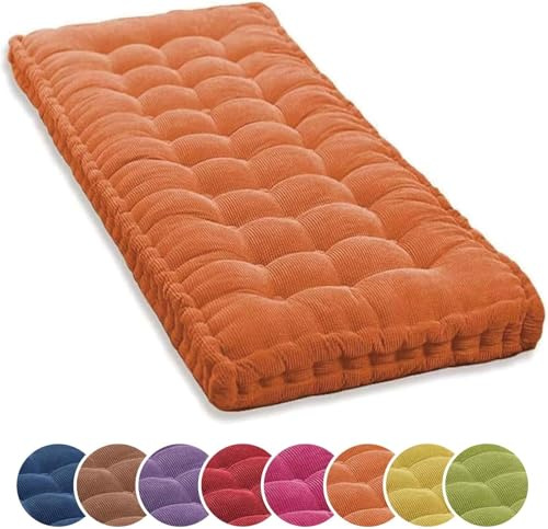Coussin de Banc Exterieur intérieur 100x40/120x40/140x40/150x50/180x55cm Banc Assise Coussin 8-10cm Jardin Coussin D'assise Epais Coussin de Sol Canapé pour Maison Patio Balançoire(Color 5,100x40cm(39