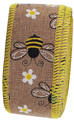 Lurrose Bienen-verpackungsband Glitzerschnur Zum Verpacken Hochdichte Seidenbandrolle