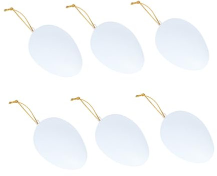 Vaguelly 6stücke Weiße Diy Ostereier Bastelset Für Junge Mädchen Für Kreative Ostern Und Spaß Beim Malen Und Dekorieren Für Partys Und Familienprojekte