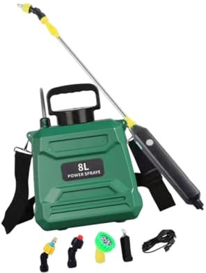 Colcolo Gardador eléctrico de jardín, riega de Hierba de riego de Plantas con boquillas de Niebla rociador de Agua para pulverización de Patio de dispensador