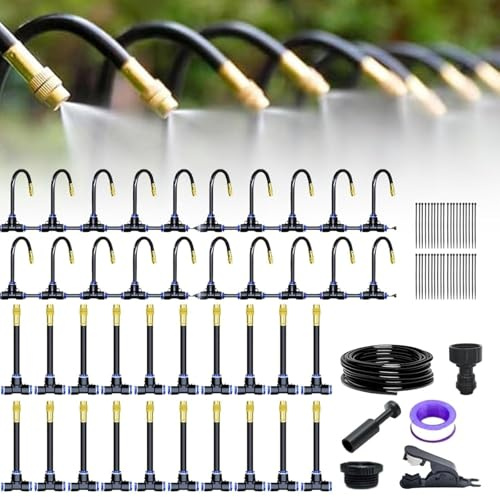 2025 Nuevo Garden Irrigation System, Kit Riego por Goteo, 360 Curved Garden Automatic Irrigation System, Ajustable Boquilla Aspersor Pulverizador para Jardines, Macizo de Flores, Plantas de Patio