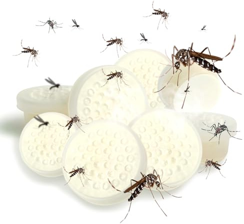 Appât Moustique à Base de CO2 et Phéromones Compatible avec Biogents Recharge pour Piège Extérieur Idéal contre les Moustiques Tigre Recharges 4 Mois (8Pcs)