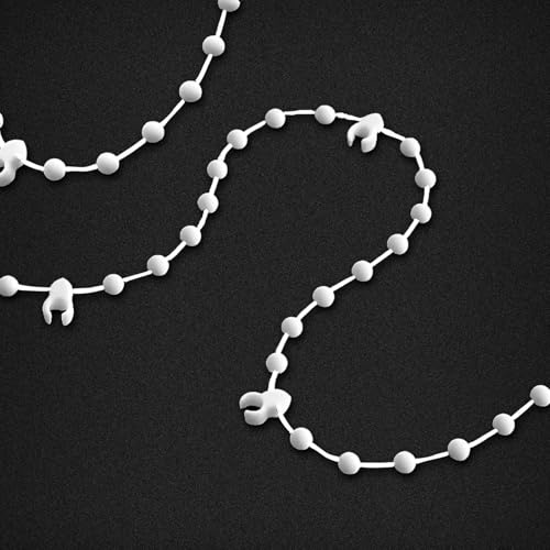 Vertical Blind Bottom Chain 30M/1181,300 clips,Vertical BlindChain for 3.5 Inch/ 89mm Slats,Blind Weights and Chains, Vertical Blinds Repair Parts for 3.5 Blind Bottom Chain Slats