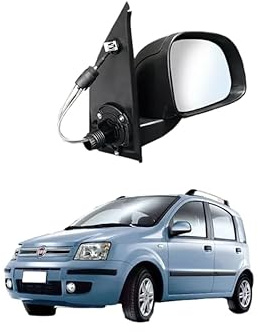 Specchi Specchietti Retovisori per Panda modello 169 dal 2009 al 2011 con calotta nera e con movimento vetro manuale DX SX (Destro (Lato passeggero))