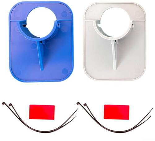 Zeroupshop Lot de 2 supports de tuyau de piscine pour tuyaux de 26 à 38 mm, support en ABS pour éviter l'affaissement, compatible avec les filtres de piscine INTEX et similaires, gris bleu (bleu +