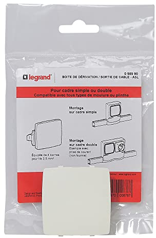 Legrand LEG98990 Leitungsauslass/Abzweigkasten Ap composable hervorstehend, Weiß