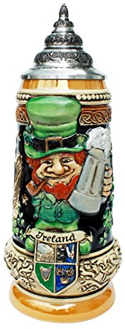 Ireland Leprechaun German Beer Stein by King werk