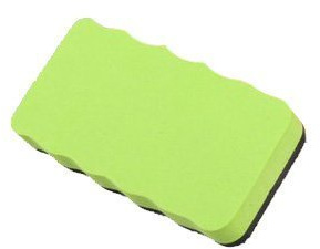Unbekannt Whiteboard Löscher Schwamm magnethaftend 110X52mm fein (grün, 3er Pack)