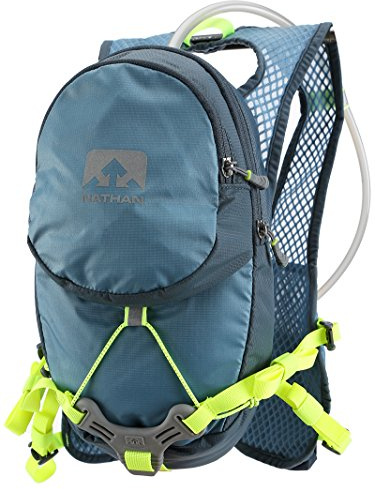 Nathan Unisex Hydration Back-Pack for Running, Hiking, Cycling and More. 2L Bladder Included / 6L Storage Capacity. Adjustable Straps. NO Bounce While Running.