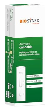 BIOSYNEX Urin-Test auf Cannabis – Drogentest Cannabis – Einfach – Schnell – Zuverlässig – THC-Test – Selbsttest – 1 Test