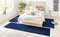 Hanse Home Nasty-Tappeto, 3 Pezzi, a Pelo Corto, cameretta dei Bambini, Camera da Letto, Tinta Unita, Blu Scuro, 2 x 70 x 140 cm, 1 x 70 x 240 cm, Polipropilene (PP), 2x70x140cm,1x70x240cm