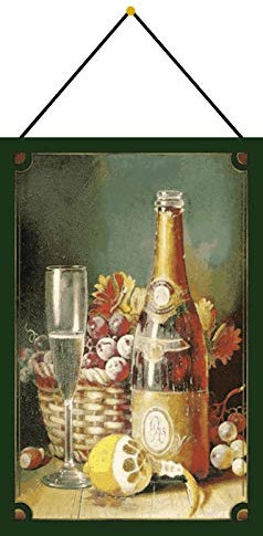 Blechschild With cord 30 x 20 cm Classic Prosecco sign - Blechemma