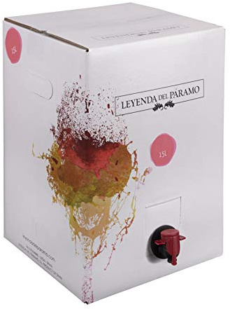 Bag in Box 15L Vino Blanco Recomendado - Leyenda del Páramo - (Equivalente a 20 Botellas de 750 ml) - Caja de vino Blanco - Con grifo para servirlo cómodamente.