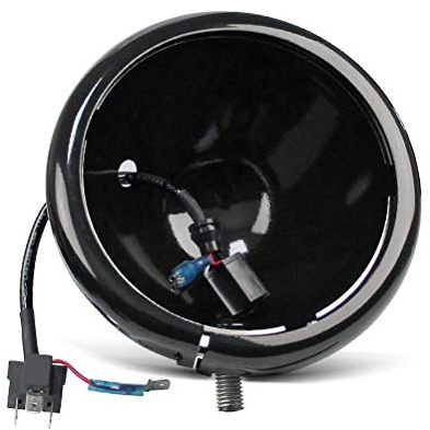 LED Scheinwerfer-Gehäuse Kit 5,75 Kompatibel für Suzuki LS 650 Savage schwarz