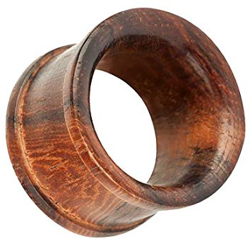 Taffstyle Flesh Tunnel Organic | Holz Double Flared Braun