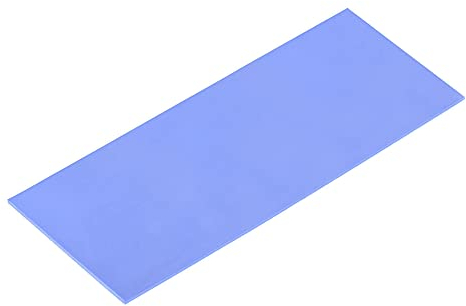sourcing map Wärmeleitpads aus weichem Silikon 200mmx400mmx1mm Kühlkörper für CPU Kühlung Blau