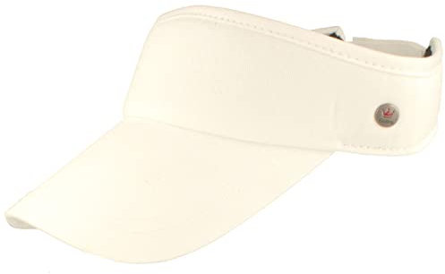 Balke Sonnenschild Visor mit Klettverschluss für Damen und Herren One Size, Weiß