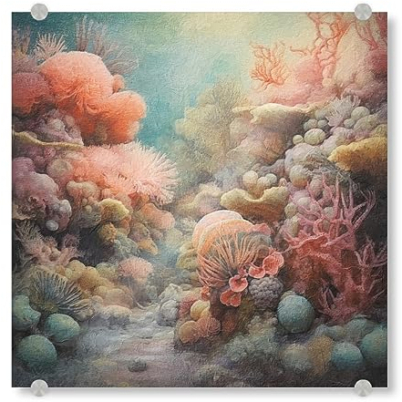artboxONE Acrylglasbild 20x20 cm Reise/Strand und Meer Unterwasserwelt J - Bild Ozean Marine Meer