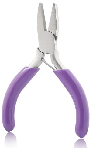 GOLD DEER Mini Flat Nose Pliers 3 Inches Duckbill Pliers Miniature Pocket Plier Mini Precision Pliers for Jewelry Making Bending Wire Small Object Gripping DIY Craft Hobby Supplies