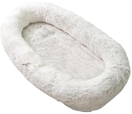 Hundebett Haustierbett mit gepolstertem Hundebett, Hundebett, Haustierunterlage, Plüsch, vier Jahreszeiten, universelles Haustierbett, abnehmbar und waschbar, mehrfarbig Hundesofa ( Color : D , Size :