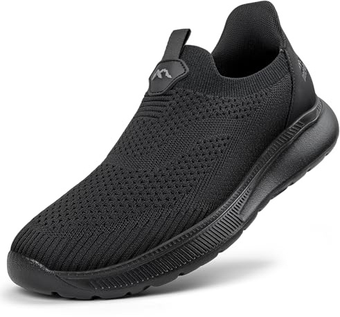 ODCKOI Slip on Baskets Hommes sans Lacets Chaussures de Sport Respirantes Chaussures de Course Confortables Chaussures de Gymnastique Légères Chaussures de Jogging Outdoor-QUANHEI-46