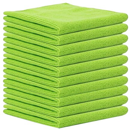 LIbgiubhy Toallitas de limpieza de microfibra de alto rendimiento 10 piezas fuerte absorción de agua para paños de limpieza eficientes tamaño grande