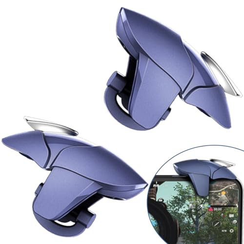 Triggers 6 Dita Joystick Controller, Dita Trigger di Gioco Mobile per PUBG Joystick Grilletti L1R1 L2R2 Rapid-Fire Tiro Veloce Progameplays Phone Triggers Controller Pulsante Meccanico Fisico (C)