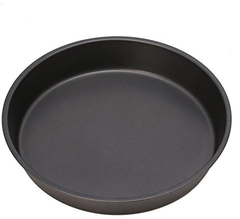ROYJJ New Round Dish Pizza Pan Pie Tray Baking Kitchen Tool Steel 8-inch round pizza pan