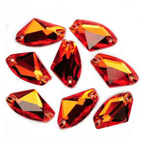 3256 Cristales galácticos para coser con parte trasera plana, piedras de estrás AAAAA para decoración de leotardos, gemas DIY, jacinto, 9 x 14 mm, 96 unidades
