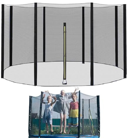 Trampolin Ersatznetz Sicherheitsnetz Netz UV-beständig Trampolinnetz Trampolinschutz Ø 183 244 306 366 Cm Einfache Montage,Ersatznetz,rundes Schutznetz Für Gartentrampolin