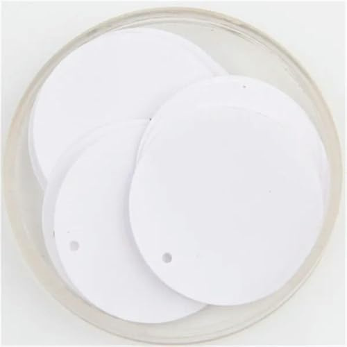 200 st paljetter 40 mm paljetter för hantverk stora runda paljetter paljetter paljetter med 1 sidohål gör-det-själv manuella sytillbehör