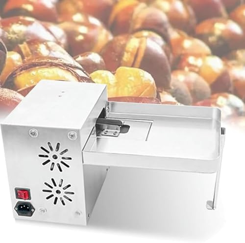 GTHTUHFD Macchina Elettrica per Schiacciare Le Castagne, Macchina Commerciale per Sgusciare E Aprire Le Castagne, Intervallo di Apertura 2-3,7 Cm, Direzione di Taglio delle