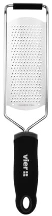 levitantes Grattugia manuale in acciaio inox con manico morbido, ideale per grattugiare finemente formaggi, verdure e frutta in cucina.