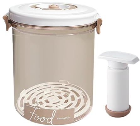 Contenedor Sellado Al Vacío: Bote De Presión, Caja De Odourproof | Almacenamiento De Barrera De Humedad, Unidad De Alimentos Resistente A Las Fugas Para Verduras, Frutas, Preparación De Comidas, Calef